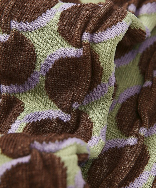 SANSeLF（サンセルフ）の「【SANSeLF】ラウンドモチーフ ミドル丈 ジオメトリックソックス saa25a081（ソックス/靴下・レディース・マルチ・FREE）」の9枚目の写真