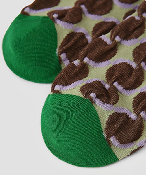 SANSeLF（サンセルフ）の「【SANSeLF】ラウンドモチーフ ミドル丈 ジオメトリックソックス saa25a081（ソックス/靴下・レディース・マルチ・FREE）」の10枚目の写真