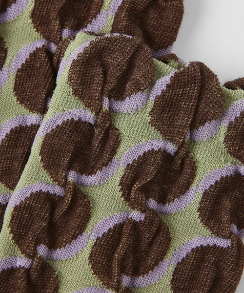 SANSeLF（サンセルフ）の「【SANSeLF】ラウンドモチーフ ミドル丈 ジオメトリックソックス saa25a081（ソックス/靴下・レディース・マルチ・FREE）」の12枚目の写真