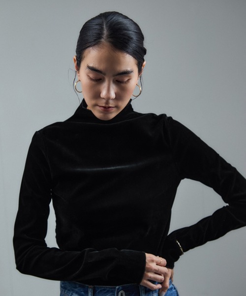 WEB限定】リュクスベロアハイネックプルオーバー 2（Tシャツ