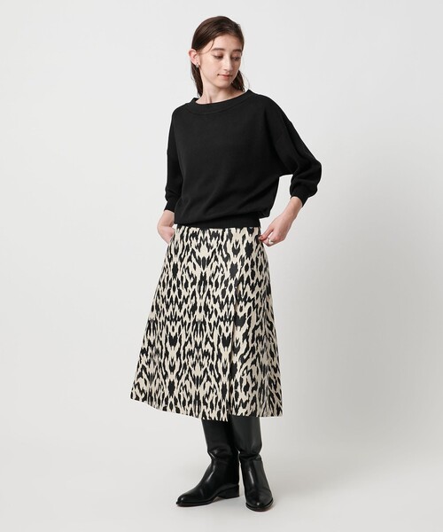 UNITED ARROWS（ユナイテッドアローズ）の「スヴィン オフネック ニット ‐ウォッシャブル‐（ニット/セーター・レディース・オフホワイト/ブラック/レッド・FREE）」の19枚目の写真