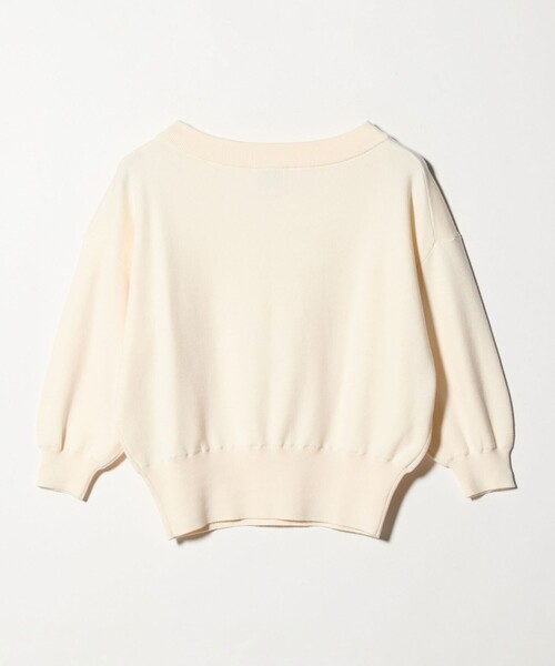 UNITED ARROWS（ユナイテッドアローズ）の「スヴィン オフネック ニット ‐ウォッシャブル‐（ニット/セーター・レディース・オフホワイト/ブラック/レッド・FREE）」の5枚目の写真