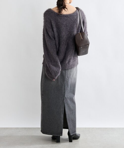 リバイバル/前後2WAY】メランジフェザー2WAYニット（ニット