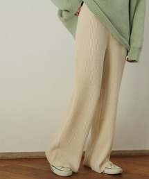 KALENO（カレノ）の「soft rib knit pants（その他パンツ）」