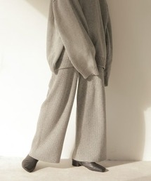 soft rib knit pants