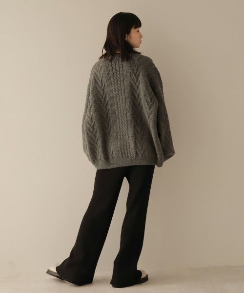 KALENO（カレノ）の「soft rib knit pants（その他パンツ・レディース・ベージュ/グレー/ブラック・FREE）」の5枚目の写真