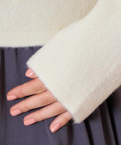 WILLSELECTION（ウィルセレクション）の「モヘアライクニットジャケット（カーディガン/ボレロ・レディース・オフホワイト/チャコールグレー/ピンク/ボルドー/ブラック・FREE）」の12枚目の写真