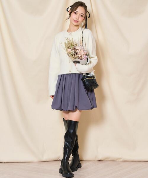 WILLSELECTION（ウィルセレクション）の「モヘアライクニットジャケット（カーディガン/ボレロ・レディース・オフホワイト/チャコールグレー/ピンク/ボルドー/ブラック・FREE）」の13枚目の写真