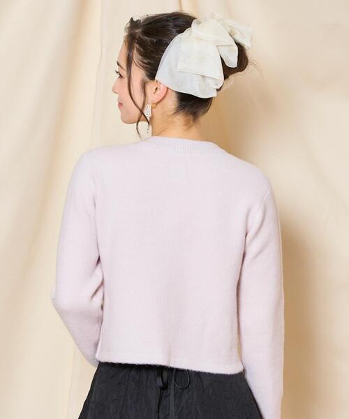 WILLSELECTION（ウィルセレクション）の「モヘアライクニットジャケット（カーディガン/ボレロ・レディース・オフホワイト/チャコールグレー/ピンク/ボルドー/ブラック・FREE）」の17枚目の写真