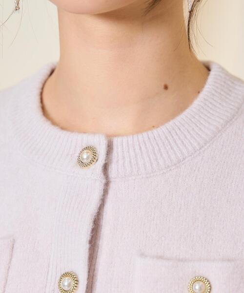 WILLSELECTION（ウィルセレクション）の「モヘアライクニットジャケット（カーディガン/ボレロ・レディース・オフホワイト/チャコールグレー/ピンク/ボルドー/ブラック・FREE）」の18枚目の写真