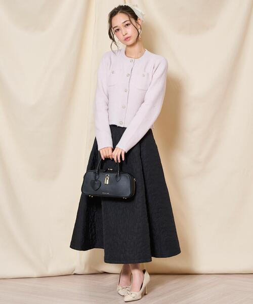 WILLSELECTION（ウィルセレクション）の「モヘアライクニットジャケット（カーディガン/ボレロ・レディース・オフホワイト/チャコールグレー/ピンク/ボルドー/ブラック・FREE）」の22枚目の写真