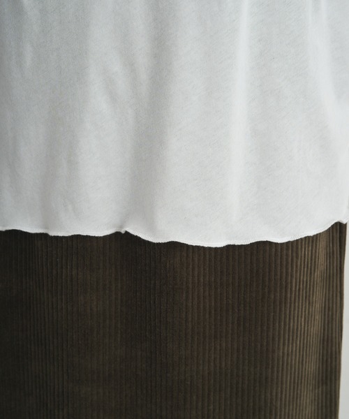 PUAL CE CIN（ピュアルセシン）の「コットンシアーハイネックカットソー（Tシャツ/カットソー・レディース・ベージュ系/オレンジ系/ブラック/オフホワイト・FREE）」の9枚目の写真