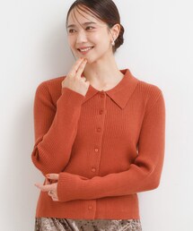 DRESKIP | 【S-LL】カジュアルながらも上品な 襟付きリブニット(ニット/セーター)