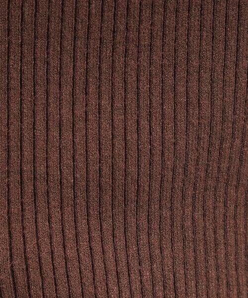 DRESKIP（ドレスキップ）の「カジュアルながらも上品な 襟付きリブニット（ニット/セーター・レディース・ブラック/グレー/ダークブラウン/レンガ・04/01/02/03）」の16枚目の写真