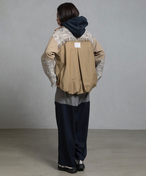 MARECHAL TERRE（マルシャルテル）の「ツイードスタンドブルゾン（ブルゾン・レディース・ベージュ/グリーン/ブラック系その他/ブラック・MEDIUM）」の17枚目の写真