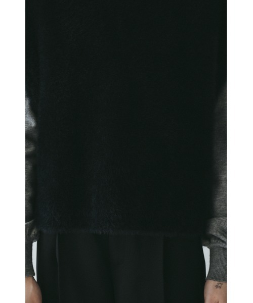 HeRIN.CYE(ヘリンドットサイ)の「Shaggy knit vest シャギーニットベスト(ニット/セーター・レディース・ライトイエロー/ライトブルー/ブラック/オフホワイト・FREE)」の22枚目の写真
