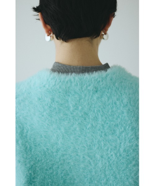 HeRIN.CYE(ヘリンドットサイ)の「Shaggy knit vest シャギーニットベスト(ニット/セーター・レディース・ライトイエロー/ライトブルー/ブラック/オフホワイト・FREE)」の16枚目の写真