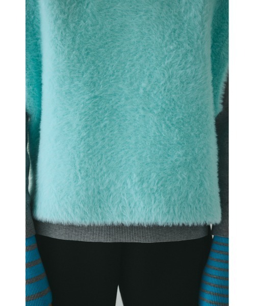HeRIN.CYE(ヘリンドットサイ)の「Shaggy knit vest シャギーニットベスト(ニット/セーター・レディース・ライトイエロー/ライトブルー/ブラック/オフホワイト・FREE)」の19枚目の写真