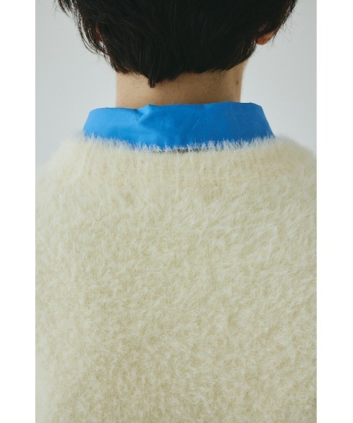 HeRIN.CYE(ヘリンドットサイ)の「Shaggy knit vest シャギーニットベスト(ニット/セーター・レディース・ライトイエロー/ライトブルー/ブラック/オフホワイト・FREE)」の7枚目の写真