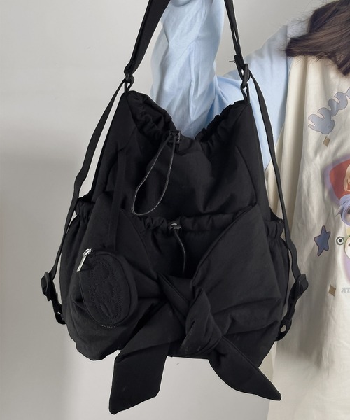 セール】blackdia ocean ビッグリボン 2WAYナイロンショルダー