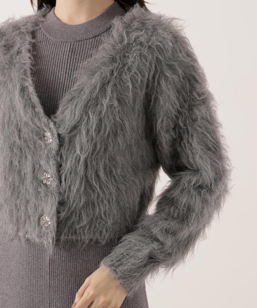 PROPORTION BODY DRESSING（プロポーションボディドレッシング）の「シャギーカーデニットセットアップ / 1215240102（ワンピース・レディース・グレー/ダークグレー・MEDIUM/P/S）」の21枚目の写真