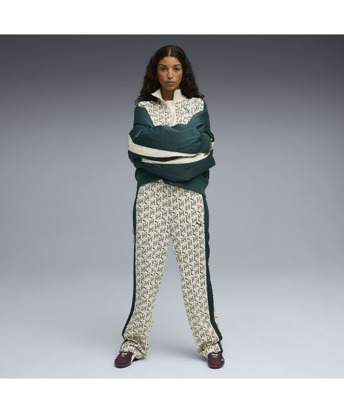 PUMA（プーマ）の「PUMA プーマ ウィメンズ T7 AOP ストレート トラック ジャケット（ジャージ・レディース・ブラック/オフホワイト・LARGE/MEDIUM/SMALL/X-LARGE）」の5枚目の写真