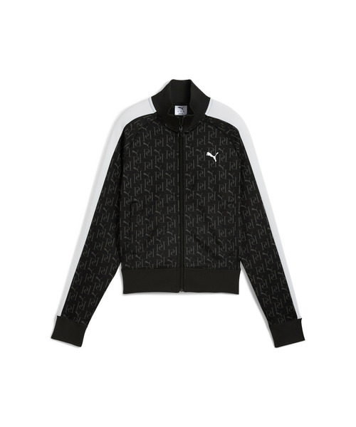 PUMA（プーマ）の「PUMA プーマ ウィメンズ T7 AOP ストレート トラック ジャケット（ジャージ・レディース・ブラック/オフホワイト・LARGE/MEDIUM/SMALL/X-LARGE）」の14枚目の写真