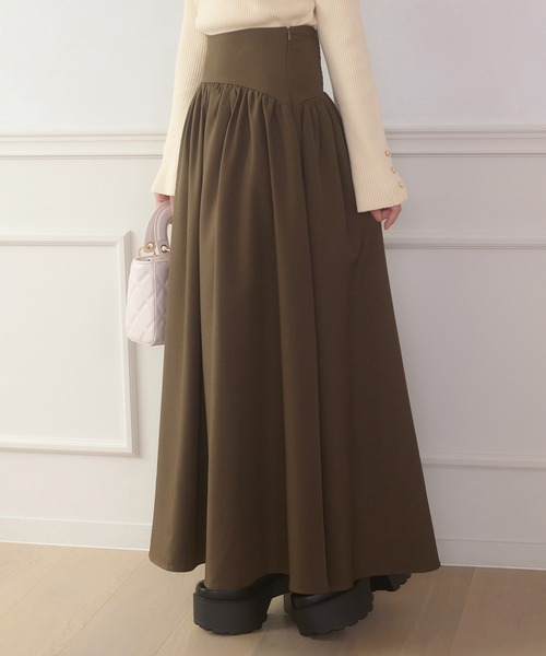 Ambre Neige(アンブルネージュ)の「Ribbon flare volume skirt / リボンフレアボリュームスカート(スカート・レディース・ブラウン系その他/ブラック・FREE)」の4枚目の写真