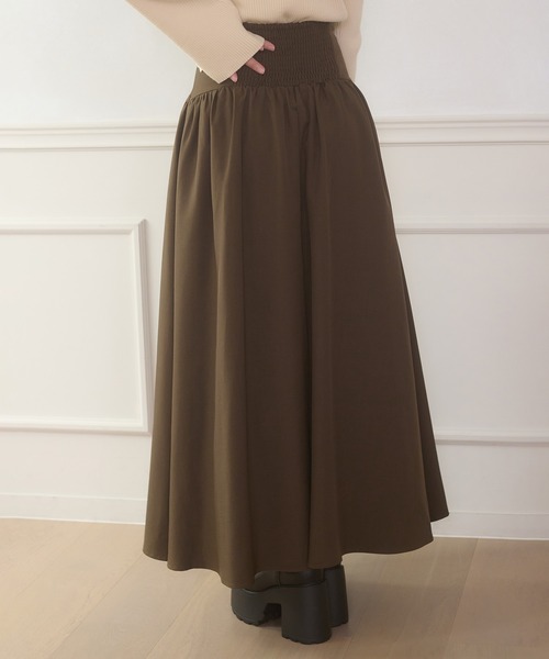 Ambre Neige(アンブルネージュ)の「Ribbon flare volume skirt / リボンフレアボリュームスカート(スカート・レディース・ブラウン系その他/ブラック・FREE)」の5枚目の写真