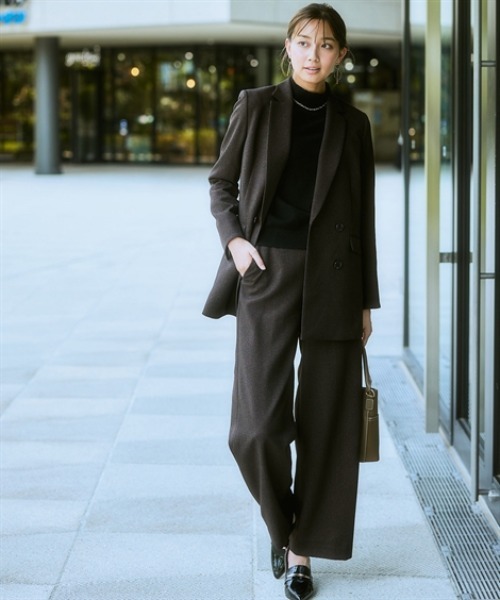 7days Life Styling（セブンデイズライフスタイリング）の「ハイネックニット（毛玉になりにくい・タンブル乾燥OK）<大きいサイズ有>（ニット/セーター・レディース・杢グレー/アイボリー/ブラック/ラベンダー・S/M/L/LL/3L/4L/5L/6L）」の9枚目の写真