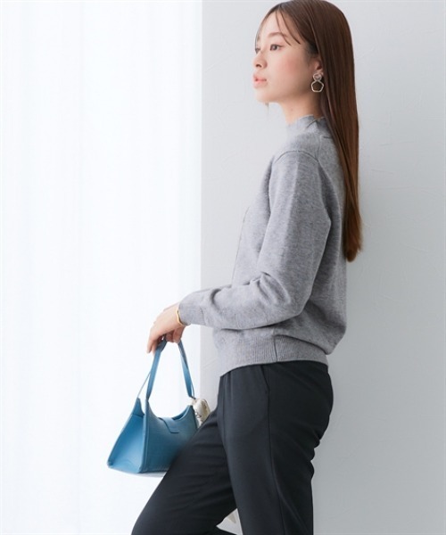 7days Life Styling（セブンデイズライフスタイリング）の「ハイネックニット（毛玉になりにくい・タンブル乾燥OK）<大きいサイズ有>（ニット/セーター・レディース・杢グレー/アイボリー/ブラック/ラベンダー・S/M/L/LL/3L/4L/5L/6L）」の13枚目の写真