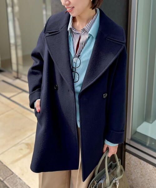 セール】【一部WEB限定アイテム】SP140リバーコート起毛メルトン仕上げ