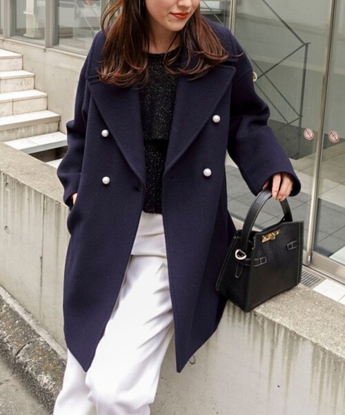 一部WEB限定アイテム】SP140リバーコート起毛メルトン仕上げ（ダッフル