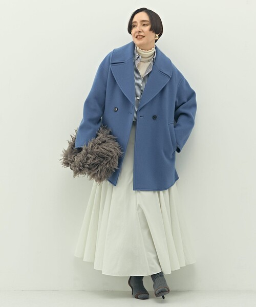 一部WEB限定アイテム】SP140リバーコート起毛メルトン仕上げ（ダッフル