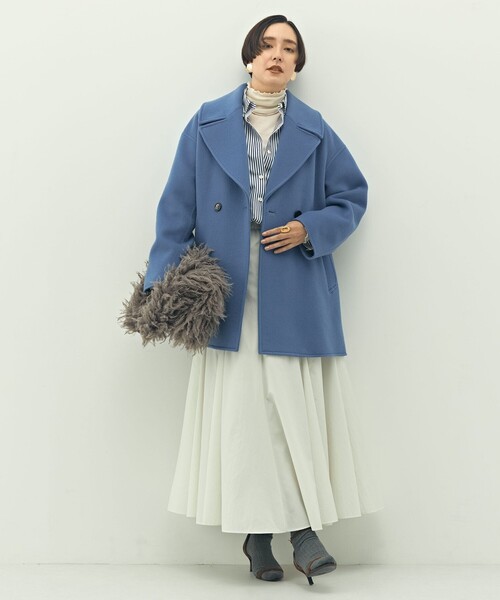 一部WEB限定アイテム】SP140リバーコート起毛メルトン仕上げ