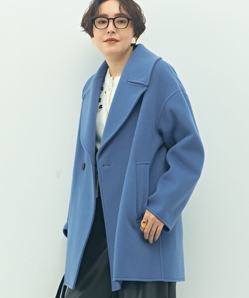 一部WEB限定アイテム】SP140リバーコート起毛メルトン仕上げ