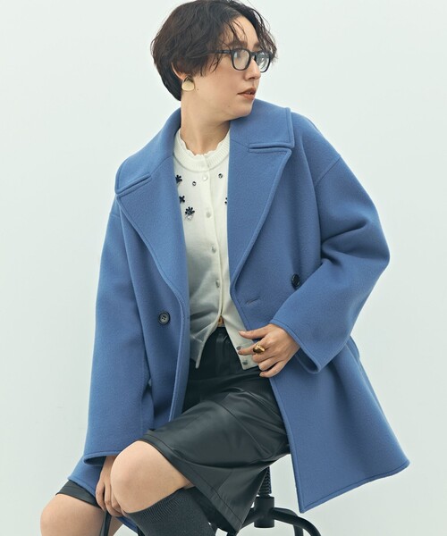 一部WEB限定アイテム】SP140リバーコート起毛メルトン仕上げ（ダッフル