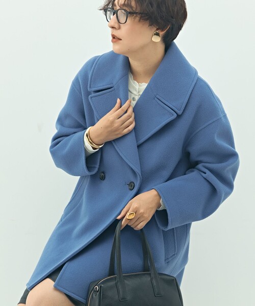 新品未使用 ノーリーズ コート ネイビー色 ノーリーズ NOLLEY'S スタンドカラーコート （オフホワイト