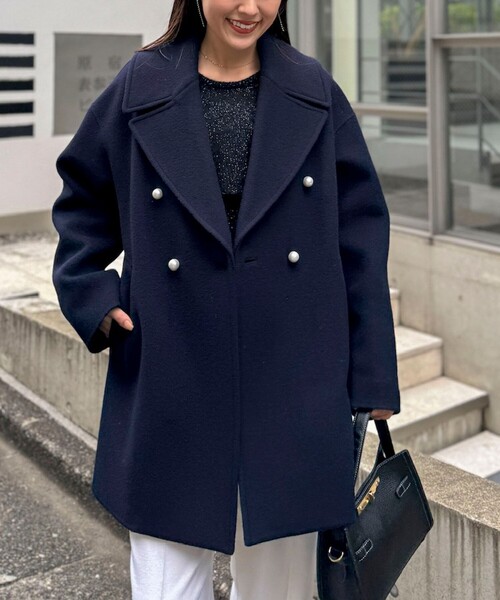 一部WEB限定アイテム】SP140リバーコート起毛メルトン仕上げ