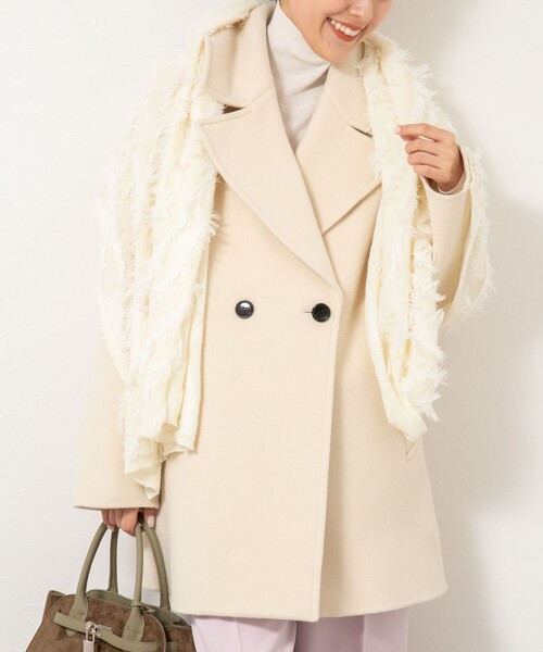 新品未使用 ノーリーズ コート ネイビー色 NOLLEY'S（ノーリーズ）の「スタンドカラーコート（その他アウター