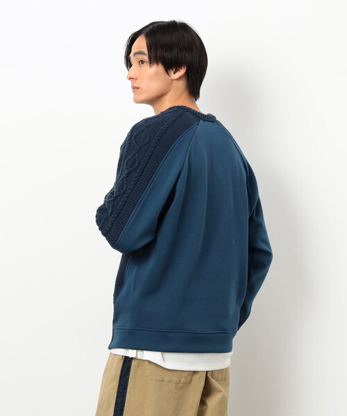 COMME CA ISM（コムサイズム）の「ニット×裏シャギーハーフジップ（ニット/セーター・メンズ・ブルー/アイボリー/ブラック・SMALL/MEDIUM/LARGE）」の22枚目の写真