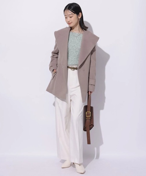 ショールカラーミドルコート（ダウンジャケット/コート）｜Mystrada