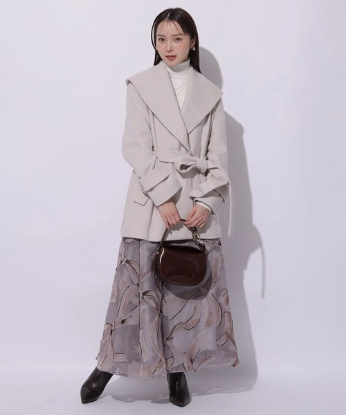 ショールカラーミドルコート（ダウンジャケット/コート）｜Mystrada