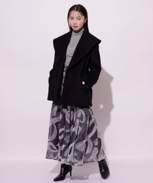 ショールカラーミドルコート（ダウンジャケット/コート）｜Mystrada