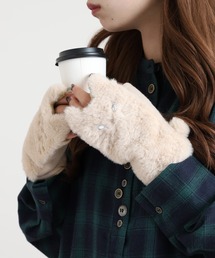 FUNALIVE(ファンアライブ)のネコファー 指ぬきグローブ(手袋)