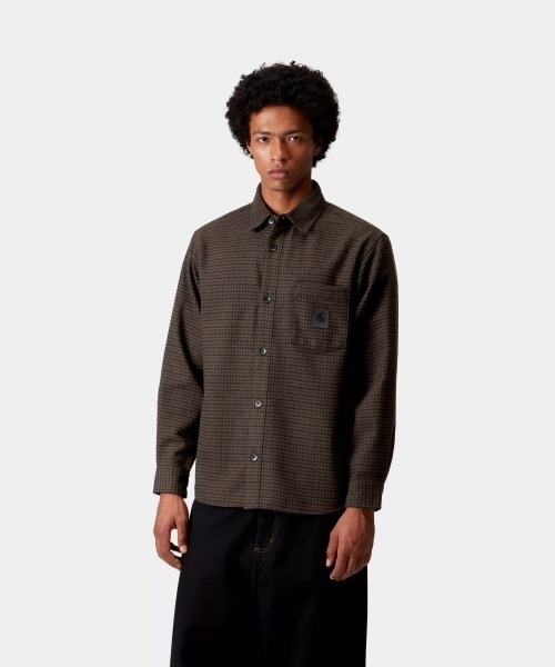 Carhartt WIP(カーハートダブリューアイピー)の「Carhartt WIP L/S LOWIS SHIRT(カーハートワークインプログレス ロングスリーブ ローウィス シャツ)(シャツ/ブラウス・メンズ・グレー系/ブラウン系・SMALL/MEDIUM/LARGE/X-LARGE)」の1枚目の写真