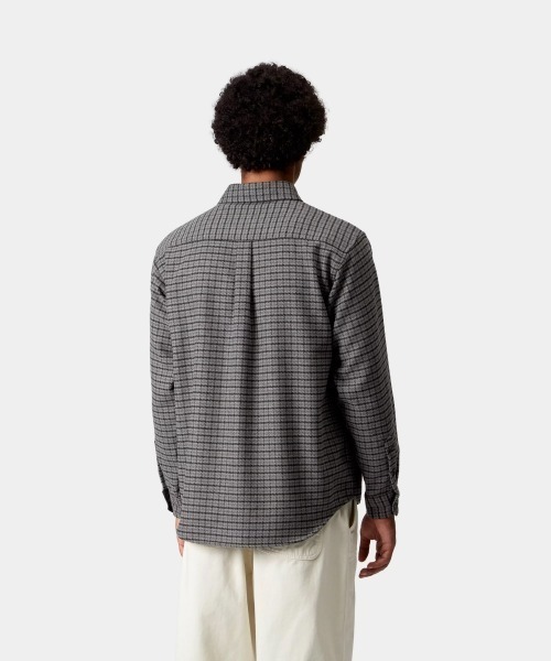 Carhartt WIP(カーハートダブリューアイピー)の「Carhartt WIP L/S LOWIS SHIRT(カーハートワークインプログレス ロングスリーブ ローウィス シャツ)(シャツ/ブラウス・メンズ・グレー系/ブラウン系・SMALL/MEDIUM/LARGE/X-LARGE)」の7枚目の写真