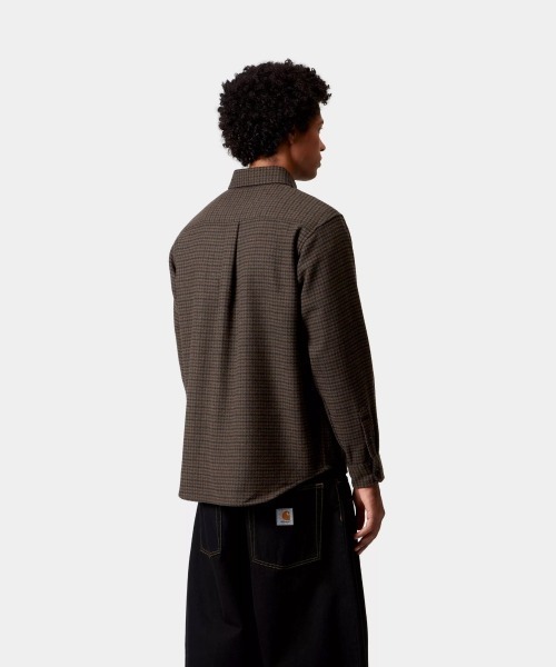 Carhartt WIP(カーハートダブリューアイピー)の「Carhartt WIP L/S LOWIS SHIRT(カーハートワークインプログレス ロングスリーブ ローウィス シャツ)(シャツ/ブラウス・メンズ・グレー系/ブラウン系・SMALL/MEDIUM/LARGE/X-LARGE)」の3枚目の写真