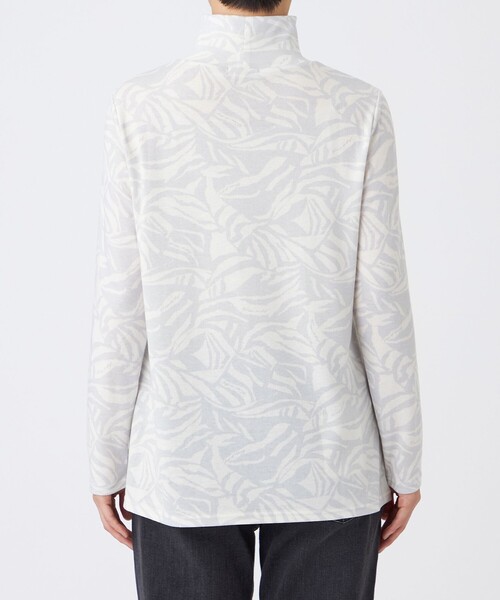 EVEX by KRIZIA(エヴェックスバイクリツィア)の「【L】【ウォッシャブル】タイガープリントハイネックカットソー(Tシャツ/カットソー・レディース・ベージュ/レッド系その他3/オフホワイト・44/46)」の8枚目の写真