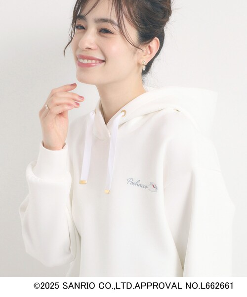 ITS'DEMO(イッツデモ)の「【ポチャッコ コラボ】パーカー(パーカー・レディース・ホワイト系9・00)」の2枚目の写真